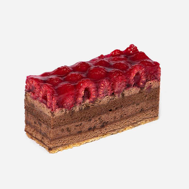Schokoladen-Himbeer Schnitte